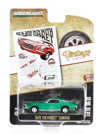 Chase 1:64 1970 Chevrolet Camaro "Run & Win with Mr. Gasket" ***Green Body*** Chase 1:64 1970 Chevrolet Camaro "Run & Win with Mr. Gasket" ***Green Body***