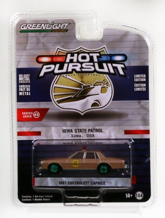 Chase 1:64 Hot Pursuit Series 43 - 1987 Chevrolet Caprice 9C1 "Iowa State Police"