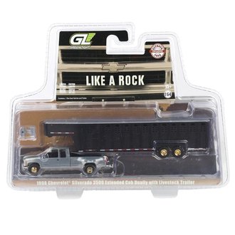 Chase 1:64 1998 Chevy Silverado 3500 Extended Cab w/Gooseneck Livestock Trailer ***RAW Body***