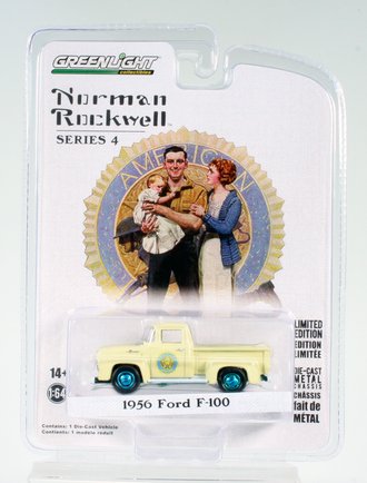 Chase 1:64 Norman Rockwell Series 4 - 1956 Ford F-100 Pickup Truck "American Legion"