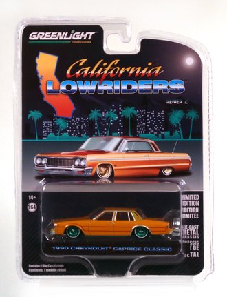 Chase 1:64 1990 Chevrolet Caprice Classic w/Continental Kit (Kandy Orange)
