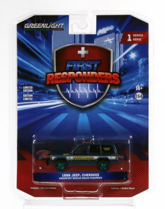 Chase 1:64 1998 Jeep Cherokee "Greenport Rescue Squad Paramedic - Greenport, NY"