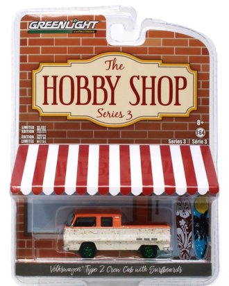Chase 1:64 Volkswagen Type 2 Crew Cab Pickup "Doka" w/Surfboard
