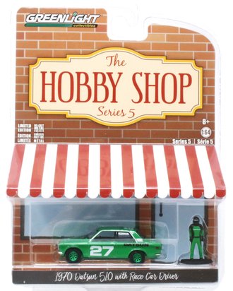 Chase 1:64 1970 Datsun 510 w/Race Car Driver