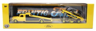Chase 1:64 1969 Ford F-350 Truck w/1969 Ford Mustang Funny Car (Yellow/Black) ***Gold Trim***