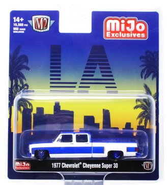 Chase 1:64 1977 Chevrolet Cheyenne Super 30 "LA" (Blue/White)