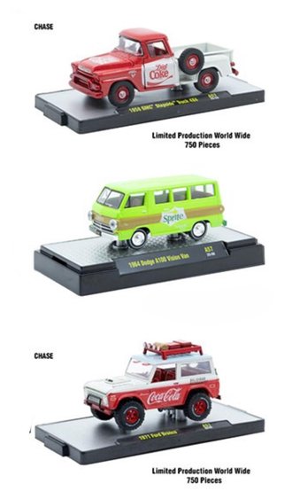 Chase 1:64 Coca-Cola Release A57 (Set of 3)