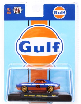 Chase 1:64 1969 Chevrolet Camaro Custom "Gulf" (Blue)