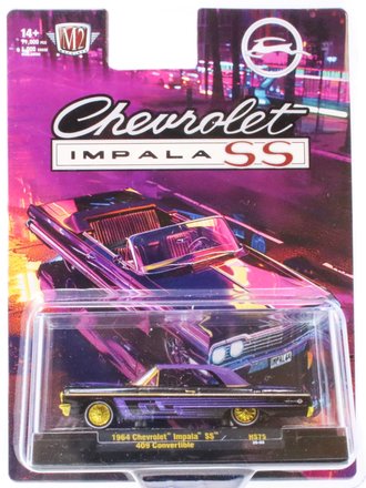Chase 1:64 1964 Chevrolet Impala SS 409 Convertible ***Gold Trim***