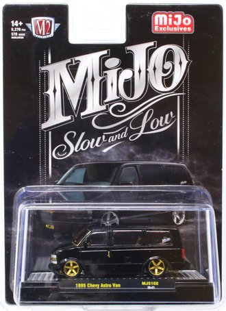 Chase 1:64 1995 Chevrolet Astro Van - Custom Slow & Low (Black)