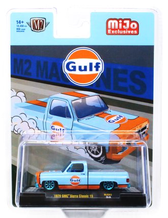 Chase 1:64 1979 GMC Sierra Classic 15 Custom Pickup Truck "Gulf Oil" (Light Blue) Chase 1:64 1979 GMC Sierra Classic 15 Custom Pickup Truck "Gulf Oil" (Light Blue)