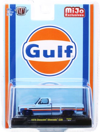 Chase 1:64 1978 Chevrolet Silverado 30 Custom Pickup Truck "Gulf"