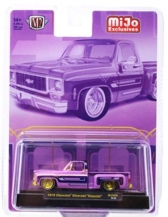 Chase 1:64 1978 Chevrolet Silverado Stepside Lowriders Pickup Truck (Purple) Chase 1:64 1978 Chevrolet Silverado Stepside Lowriders Pickup Truck (Purple)