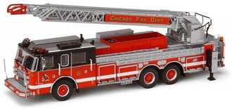 1:64 Pierce Rear Mount Ladder Truck "Chicago #FDE314" 1:64 Pierce Rear Mount Ladder Truck "Chicago #FDE314"