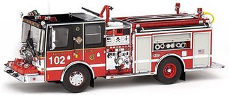1:32 Luverne Fire Pumper "Chicago #102" - Diamond Plate Series 1:32 Luverne Fire Pumper "Chicago #102" - Diamond Plate Series