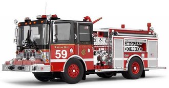 1:32 Luverne Fire Engine "Chicago #59" - Diamond Plate Series 1:32 Luverne Fire Engine "Chicago #59" - Diamond Plate Series