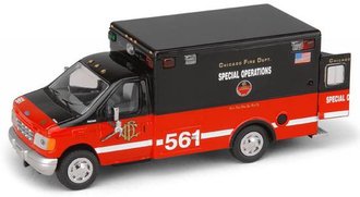1:64 Ford E-350 Special Operations "Chicago Fire Dept. Unit 561" 1:64 Ford E-350 Special Operations "Chicago Fire Dept. Unit 561"