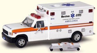 1:64 Ford E-350 Ambulance "Boston EMS Unit 6" 1:64 Ford E-350 Ambulance "Boston EMS Unit 6"