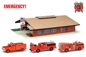 1:64 Emergency 51 - Los Angeles County Fire Station w/Engine 51, Pumper 51 & Squad 51 1:64 Emergency 51 - Los Angeles County Fire Station w/Engine 51, Pumper 51 & Squad 51