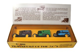 Corgi Transport of The 30's (Set of 3 Ford Model T Vans)