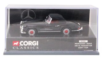 1:43 Mercedes-Benz 300 SL Roadster Soft Top (Black)