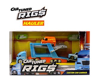 1:64 Container Rigs Hauler Series 2 - Open Cars Transporter w/2 Vehicles "Racing Set" 1:64 Container Rigs Hauler Series 2 - Open Cars Transporter w/2 Vehicles "Racing Set"