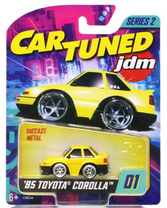 CarTuned JDM Tuners Series 2 - 1985 Toyota Corolla (AE86) Coupe (Yellow)