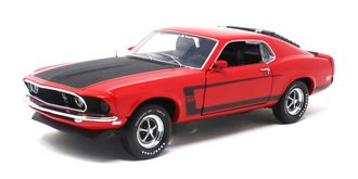 1:24 1969 Boss 302 Mustang 2002 Rally Car (Red/Black) - Limited Edition