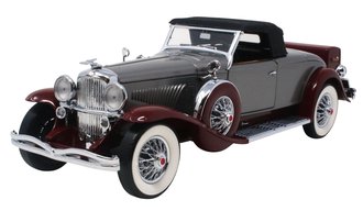 1:24 1935 Duesenberg J Convertible Coupe (Gray/Maroon) - Limited Edition