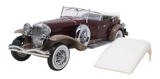 1:24 1930 Duesenberg J Tourister Phaeton (Burgundy/Tan)