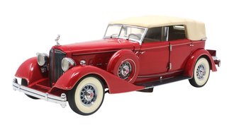 1:24 1934 Packard V-12 Convertible Sedan (Red)