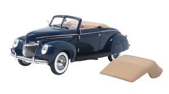 1:24 1939 Ford Deluxe Convertible Coupe - 1939 World's Fair (Blue)