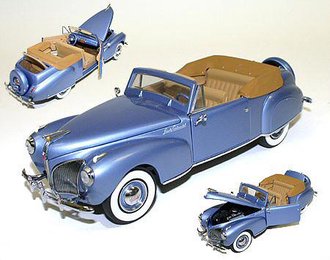 1:24 1941 Lincoln Continental Mark I Convertible (Light Blue Metallic) 1:24 1941 Lincoln Continental Mark I Convertible (Light Blue Metallic)