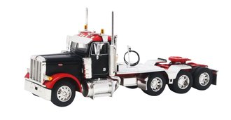 Peterbilt 379 3-Axle Day Cab (Heavy Haul Setup) (Black/Red)