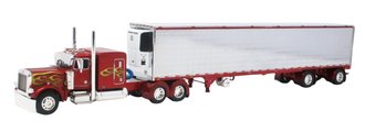 Peterbilt 379 w/Reefer Trailer (Red/Chrome)