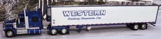 1:64 International LoneStar w/Van Trailer "Western" (Blue/White)
