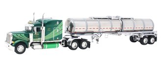 Peterbilt 379 w/Chemical Tanker "Hoffman Transportation" (Green/Chrome)