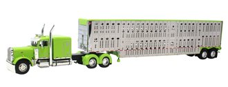 Peterbilt 379 w/Livestock Trailer (Lime Green)