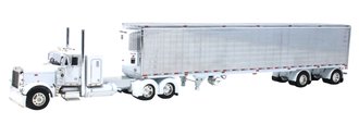 Peterbilt 379 w/Reefer Trailer (White/Chrome)