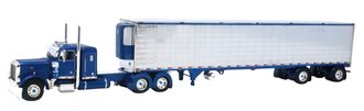 Peterbilt 379 w/Reefer Trailer (Blue/Chrome)