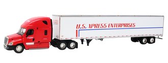 1:64 Freightliner Cascadia w/Dry Van Trailer "U.S. Xpress" *** Box Shelf Wear ***