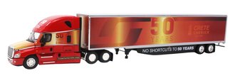 1:64 Freightliner Cascadia w/Dry Van Trailer "Crete Carrier - 50 Years"