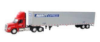 1:64 Freightliner Cascadia w/Dry Van Trailer "Averitt" *** Box Shelf Wear *** 1:64 Freightliner Cascadia w/Dry Van Trailer "Averitt" *** Box Shelf Wear ***