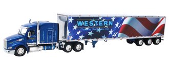Peterbilt 579 Mid-Roof Sleeper w/Tri-Axle Reefer Trailer "Western Distributing America" *** VHTF ***
