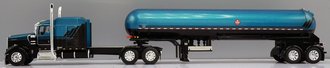 1:64 Kenworth W900L Aero Cab Flat Top Sleeper w/Mississippi Tandem Axle LP Tanker (Black/Turquoise) 1:64 Kenworth W900L Aero Cab Flat Top Sleeper w/Mississippi Tandem Axle LP Tanker (Black/Turquoise)