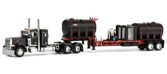 1:64 Peterbilt 379 Sleeper w/Demco Trailer (Red/Black)