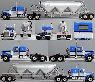 1:64 Kenworth W-900A Sleeper w/Heil 3-Drop Pneumatic Tanker "Shupe Bro Trucking" 1:64 Kenworth W-900A Sleeper w/Heil 3-Drop Pneumatic Tanker "Shupe Bro Trucking"