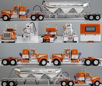 1:64 Kenworth W-900A Sleeper w/Heil 3-Drop Pneumatic Tanker "Tri-State Commodities" 1:64 Kenworth W-900A Sleeper w/Heil 3-Drop Pneumatic Tanker "Tri-State Commodities"