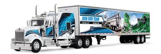 1:64 Kenworth W900L Studio Sleeper w/53' Utility Trailer "Walinga"