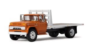 1:64 GMC 4000 Flatbed Truck (Omaha Orange)